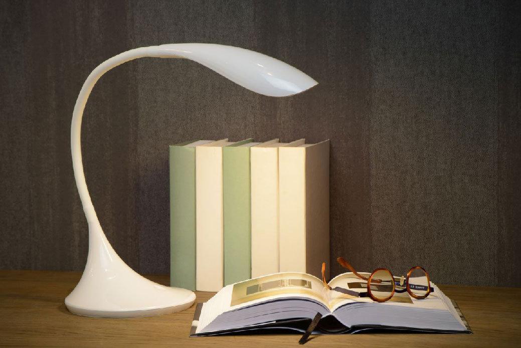 Lucide EMIL - Table lamp - Ø 17 cm - LED Dim. - 1x4W 3000K - White